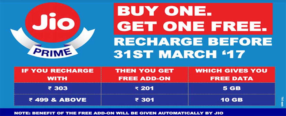 Jio Recharge Offers Online