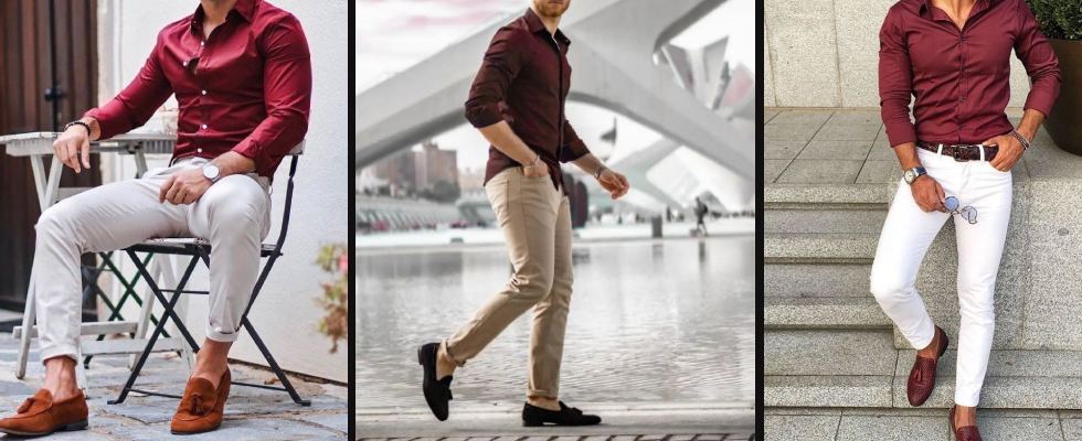 Shirt and trousers best color combo, men. | Formal mens fashion, Red shirt  outfits, Formal men outfit