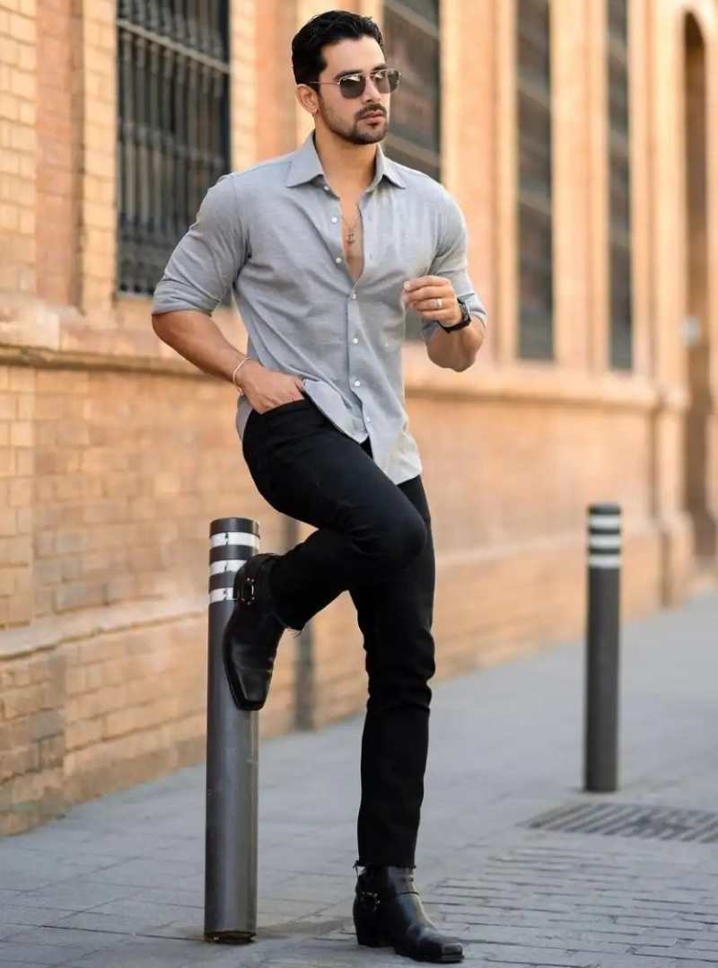 Men's Grey Pants With Shirts Beautiful Combination Outfits 2022 | Men  fashion casual shirts, Mens business casual outfits, Men fashion casual  outfits