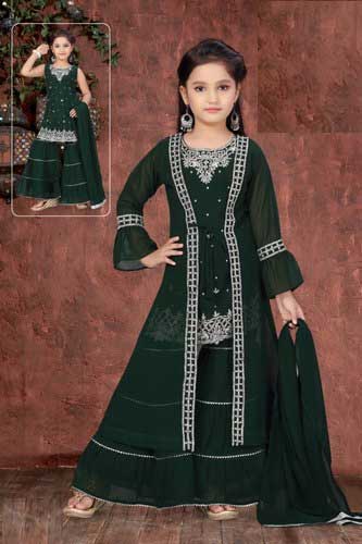 Pink Embroidered Halima Sultana Party Wear 6 To 18 Years at Rs 2500 in  Mumbai