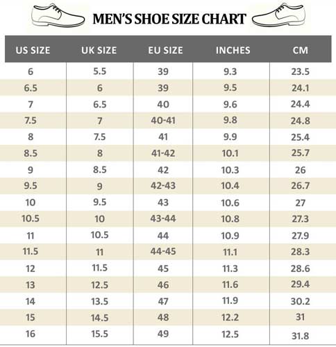 Shoe Size Chart For Men 1649092970 