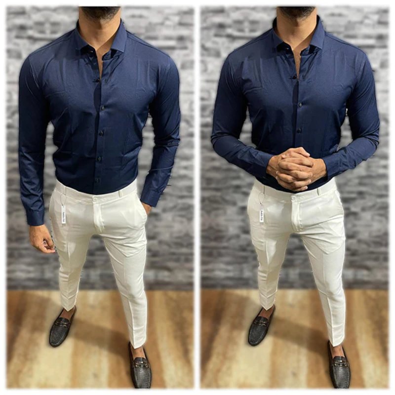 Mastering Dark Blue Shirt and Pant Combinations